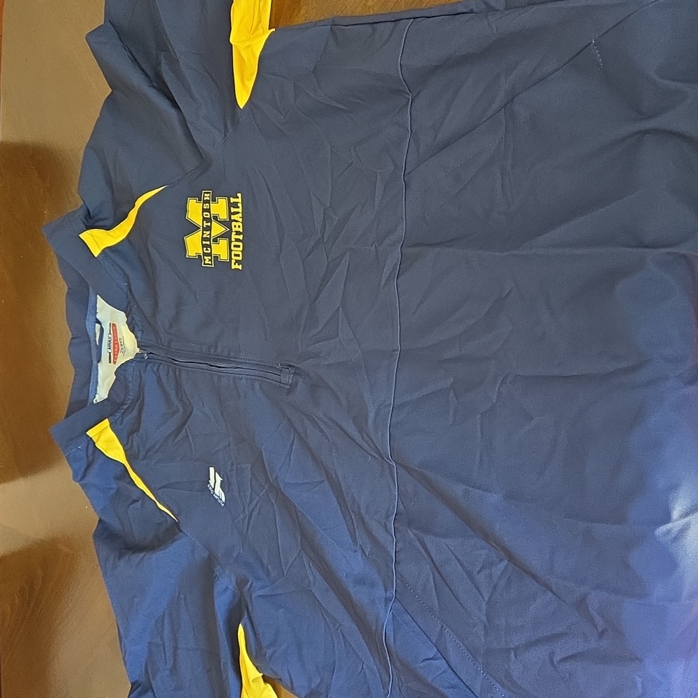 Blue and Yellow Football Pullover
